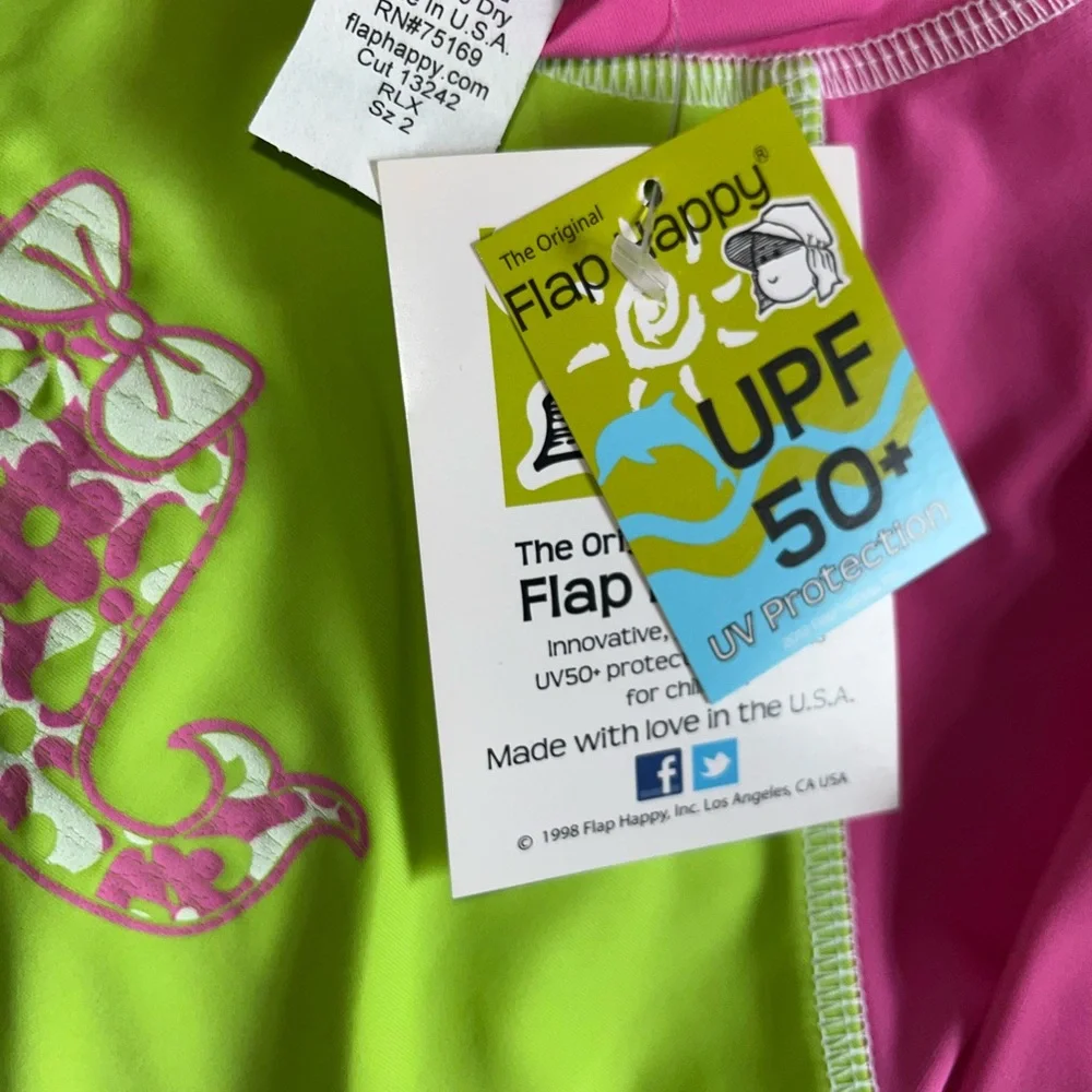 Lot of girls Flap Happy swimwear size 2 NWT UV 50